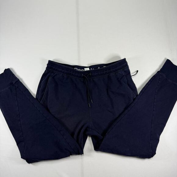 Rebook Navy Blue Joggers Sweatpants Size Large - Picture 2 of 6